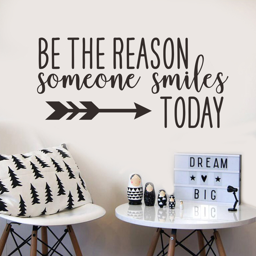 Decal dán tường Be the reason ( 27 x 56 cm)