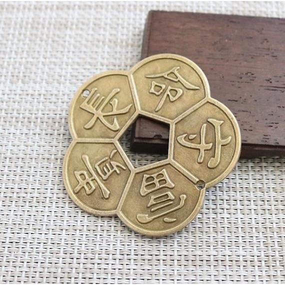 Combo 6 Đồng xu “Mai hoa kim tiền” kích vượng phú quý, may mắn và lộc tài