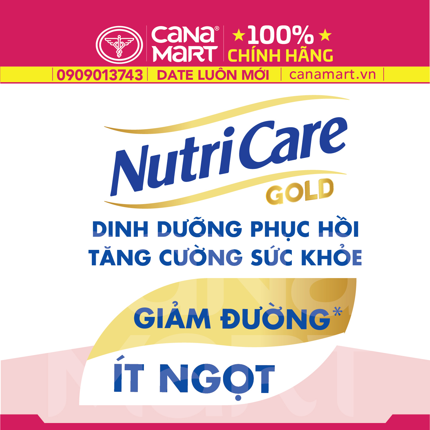 Sữa bột Nutricare Gold bổ sung dinh dưỡng cho người lớn tuổi, người suy nhược cơ thể (850g)