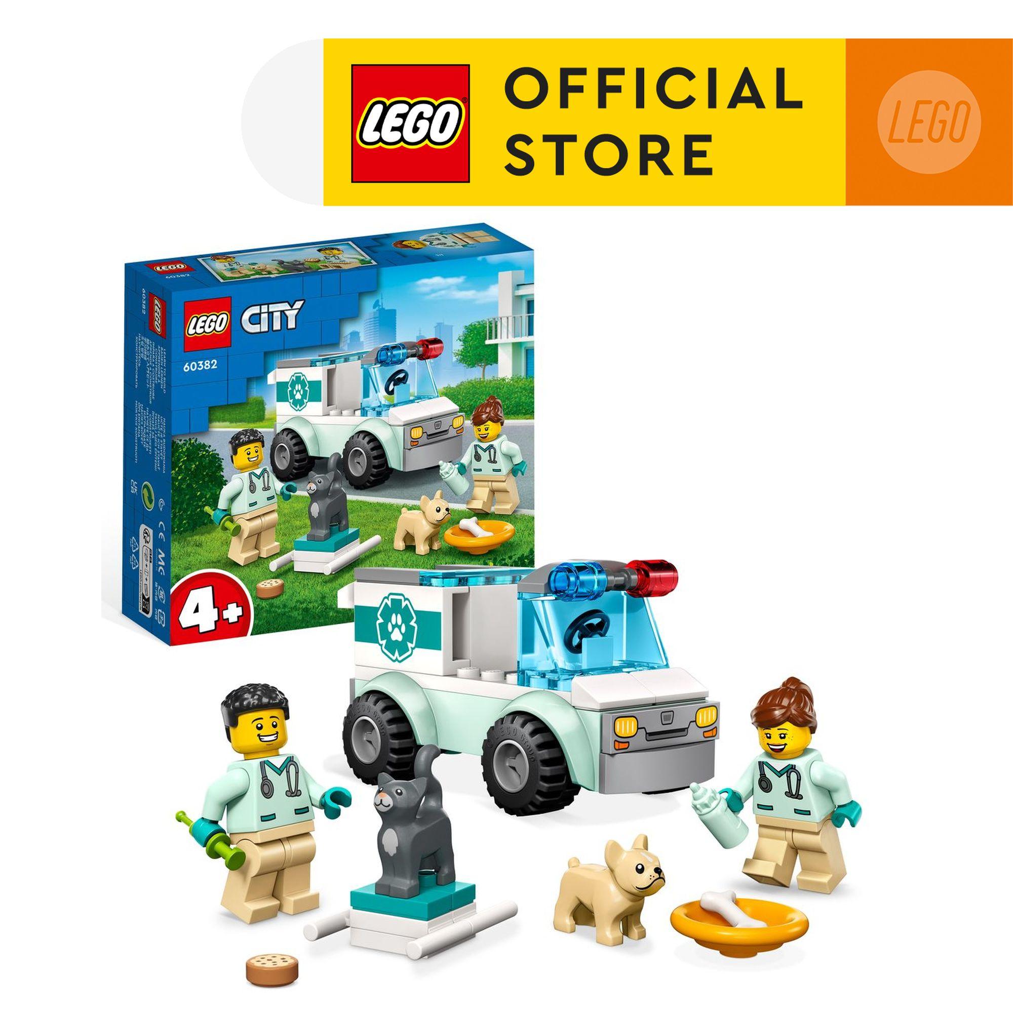 LEGO City 60382 Xe Cứu Hộ Thú Y (58 Chi Tiết)