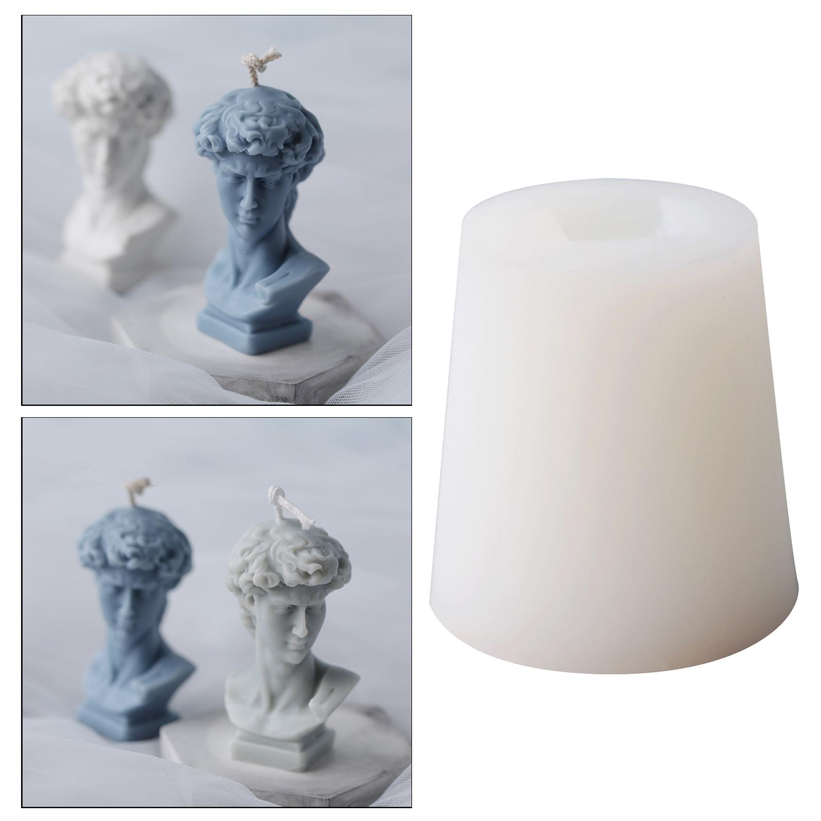David Bust Statue Candle Mold Diy Soap Making Plaster Silicone Resin Mould