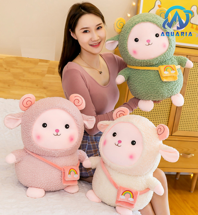 Thú Bông Cừu Đeo Túi Gối Ôm Siêu Dễ Thương Quà Tặng Siêu Hot