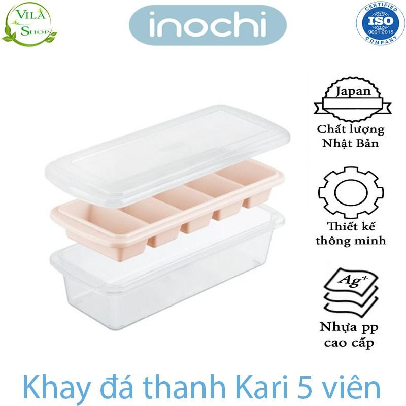 Khay Làm Đá, Khay Đá Kari Inochi - Khay Đá Dẻo Việt Nhật, Nhựa Dẻo Cao Cấp Kháng Khuẩn - Khử Mùi