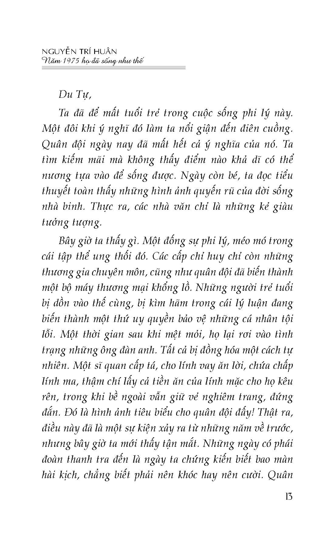 Năm 1975 Họ Đã Sống Như Thế