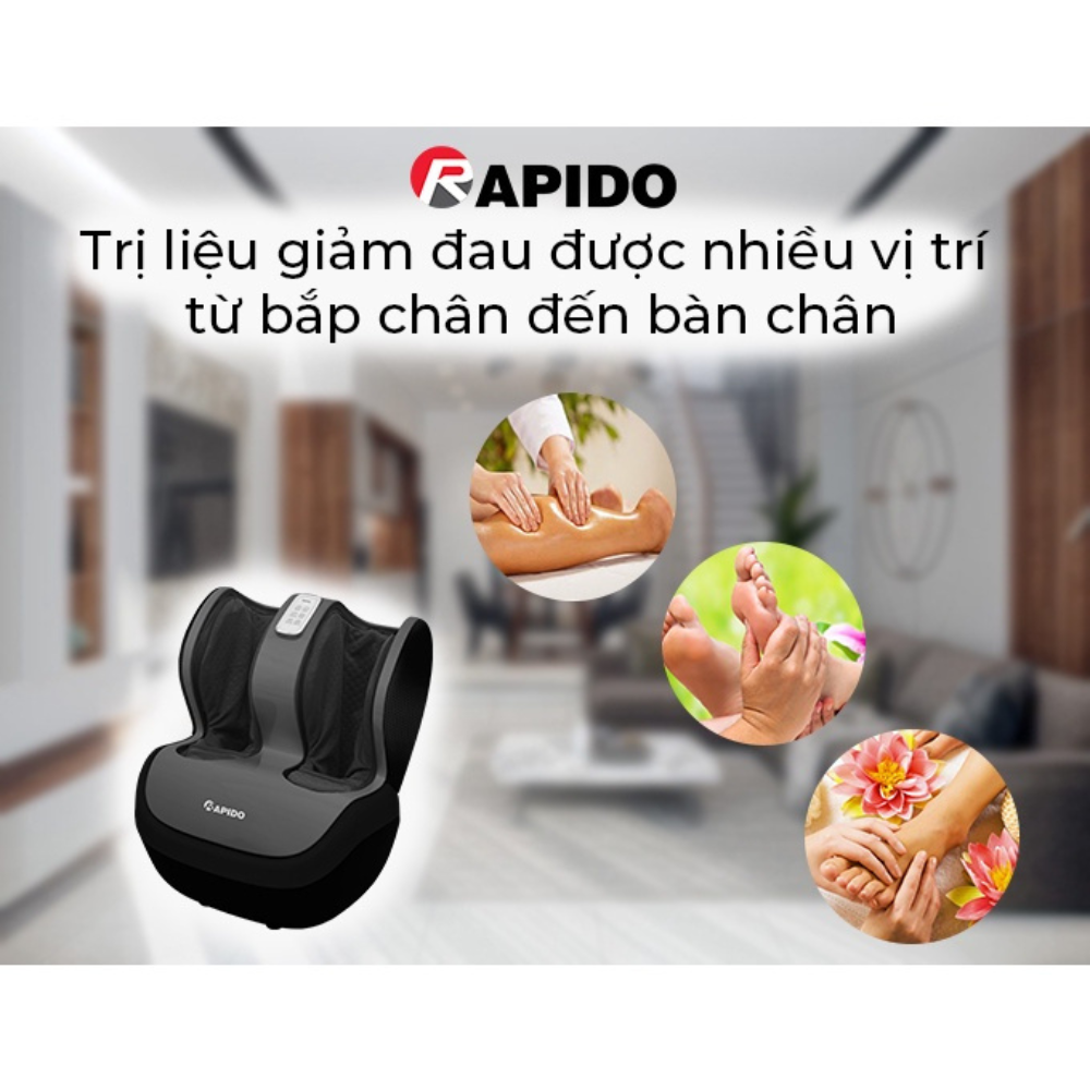 Máy massage chân Rapido RLM60 Chính Hãng, sang trọng cao cấp bảo hành 1 năm