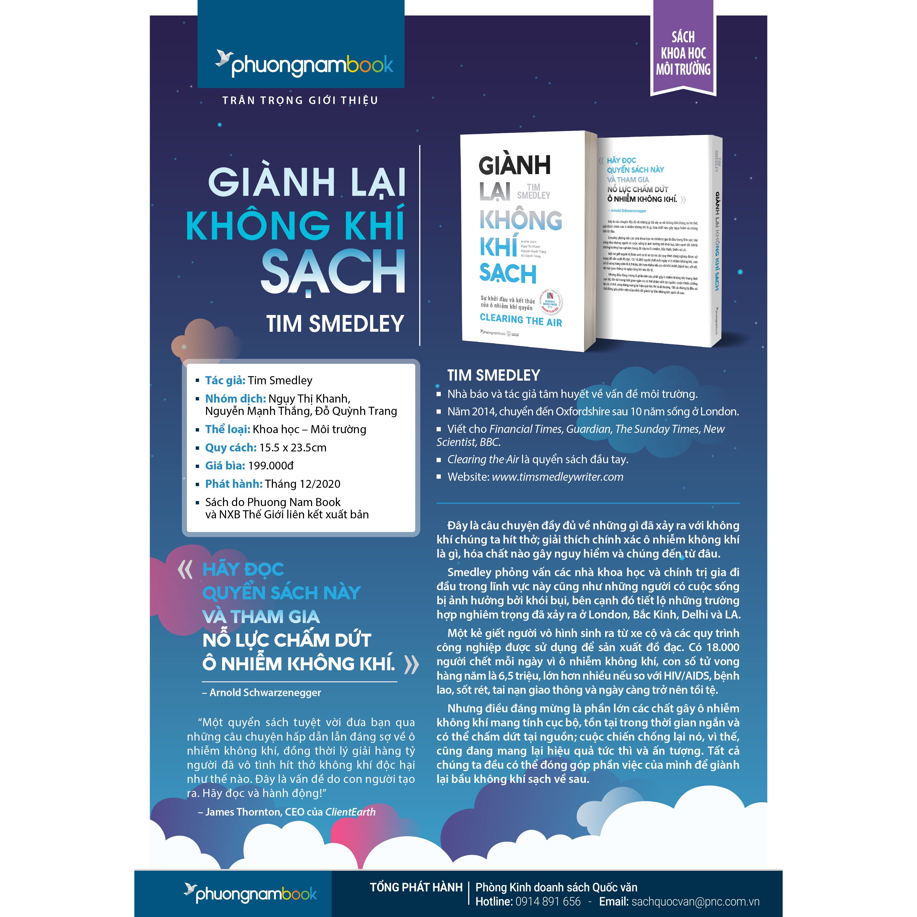 Giành Lại Không Khí Sạch - Sự Khởi Đầu Và Kết Thúc Của Ô Nhiễm Khí Quyển - Tim Smedley