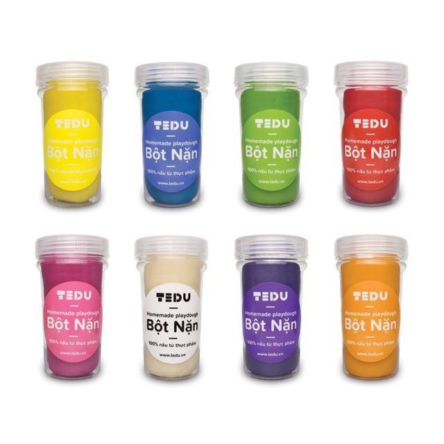 Đất Nặn Bột Nặn An Toàn TEDU - Set 8 Hủ Bột