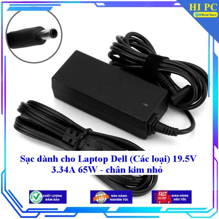 Sạc dành cho Laptop Dell (Các loại) 19.5V 3.34A 65W - chân kim nhỏ - Hàng Nhập khẩu