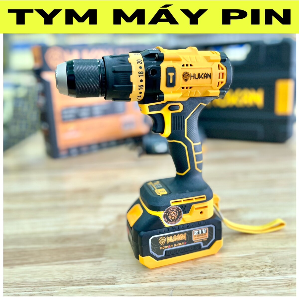 Máy khoan pin 3 chức năng Hukan HK-Z1100 brushless