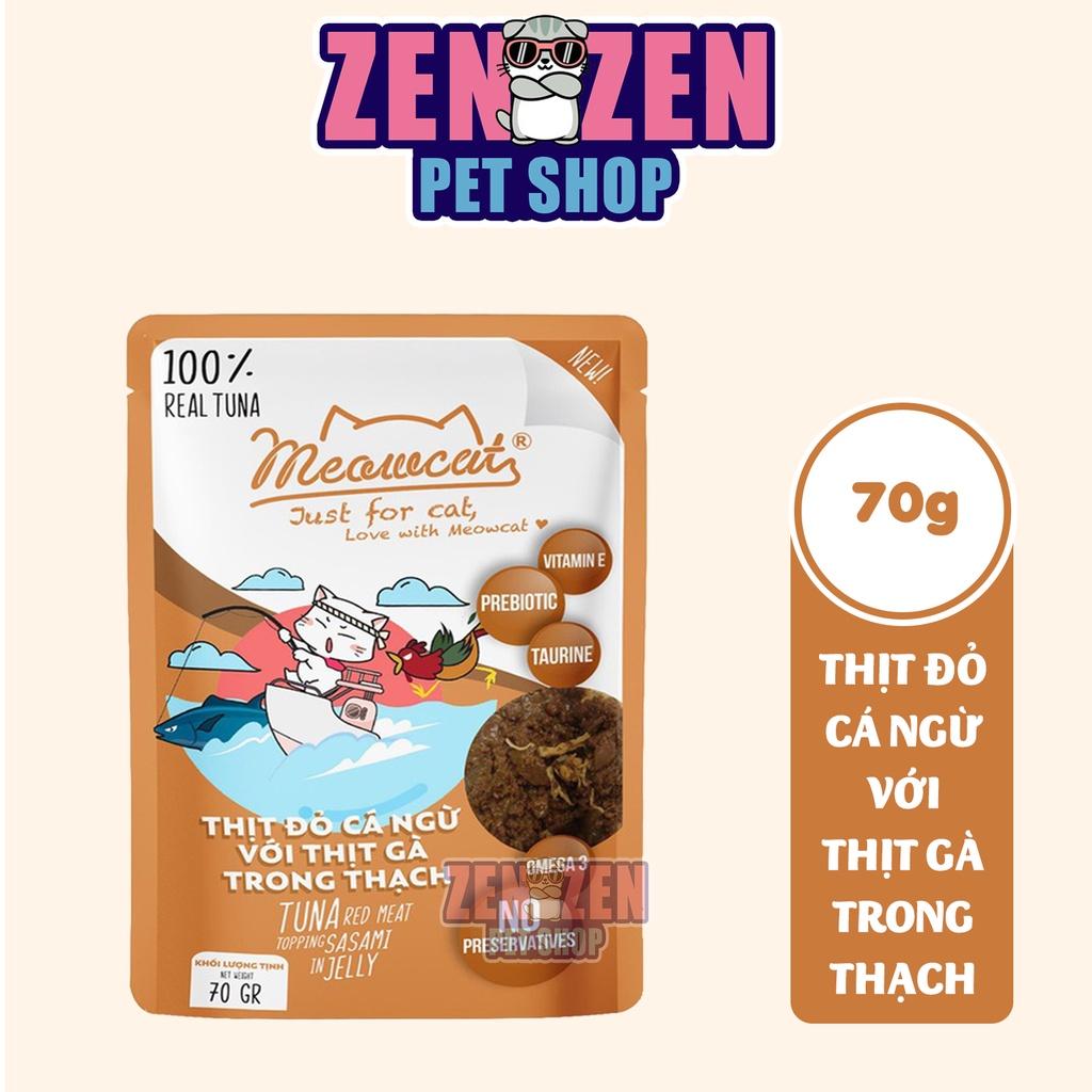 Thùng Pate cho mèo Meowcat 48 gói x 70g