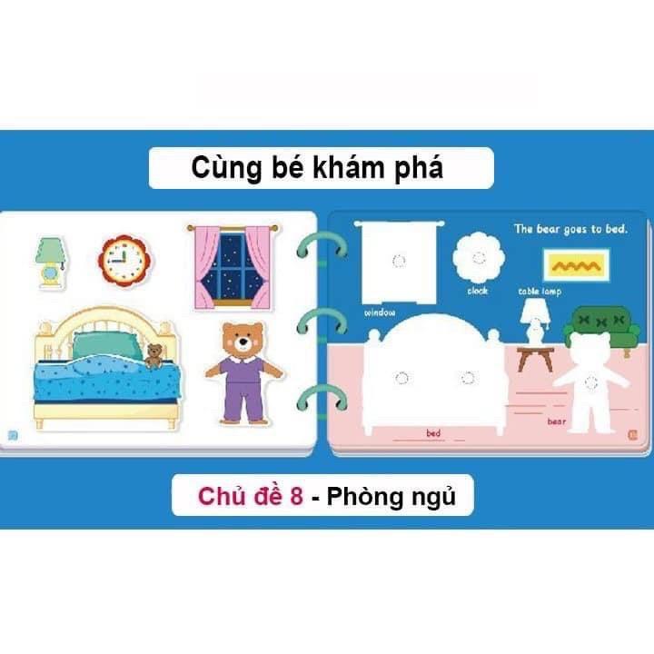 Học Liệu Bóc Dán Thông Minh 17 Chủ Đề Cho Bé Từ 16 Tháng