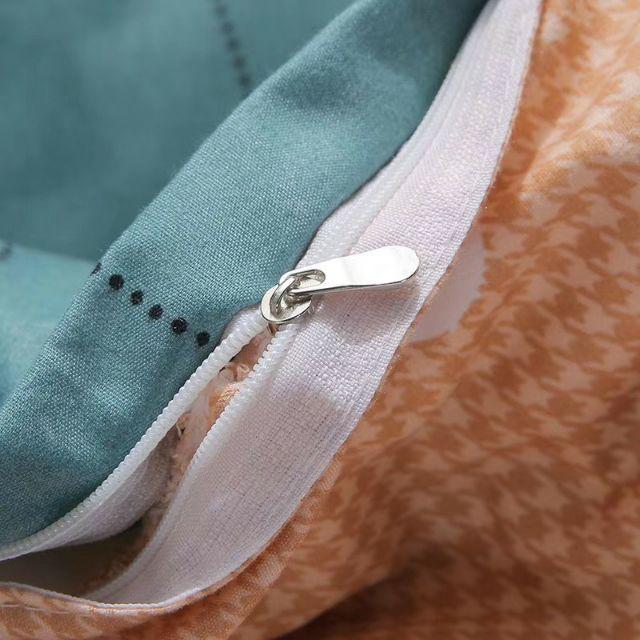 Bộ Chăn Ga Gối Nơ Xanh Cotton Poly