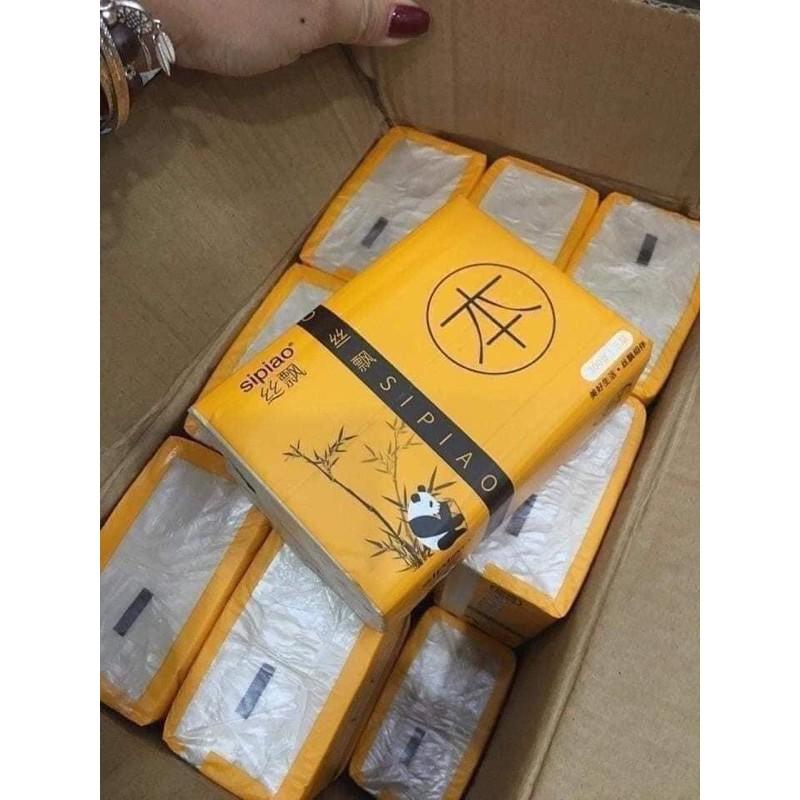 Thùng 30 gói giấy ăn gấu trúc hãng Sipiao 6021 VN 300 tờ/ gói hàng loại 1 siêu dai