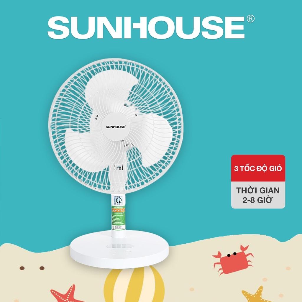 Quạt sạc SUNHOUSE SHD7115 - Bảo hành 12 tháng- Hàng chính hãng