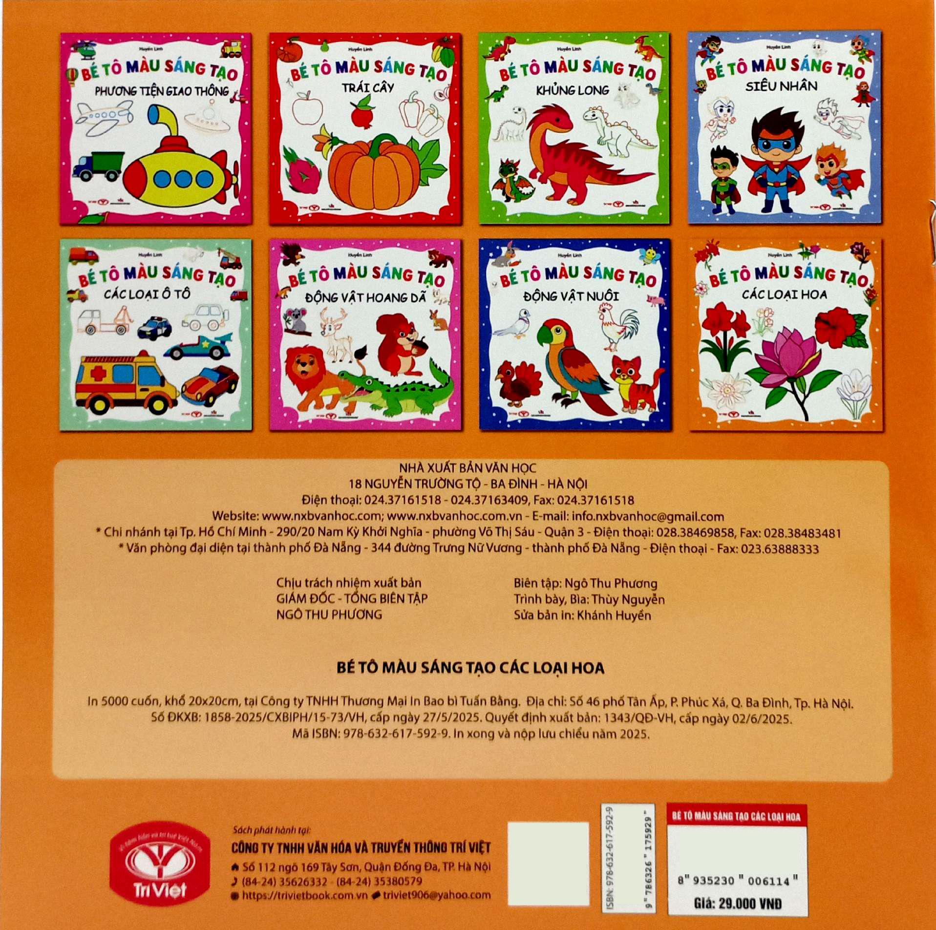 Sách - Bé Tô Màu Sáng Tạo - Các Loại Hoa