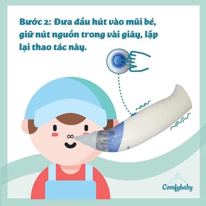 Máy hút mũi tự động 2 đầu hút Comfybaby