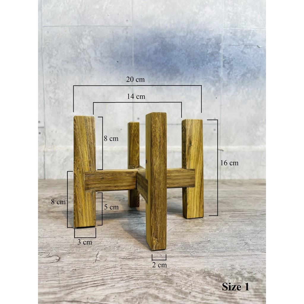 Đôn gỗ để chậu cây trang trí tiện dụng - gỗ tự nhiên.