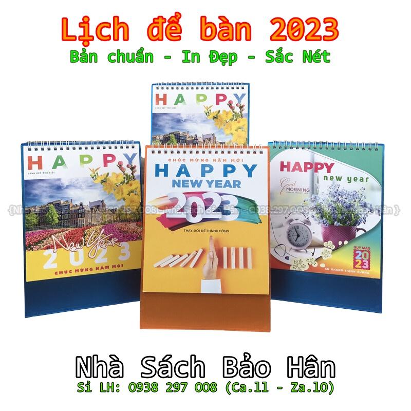 Lịch để bàn 2023, lịch kiểu chữ A ( khổ 16.6mx23cm và khổ 24x16cm) có nhiều mẫu chọn - GIAO NGẪU NHIÊN MẪU ẢNH