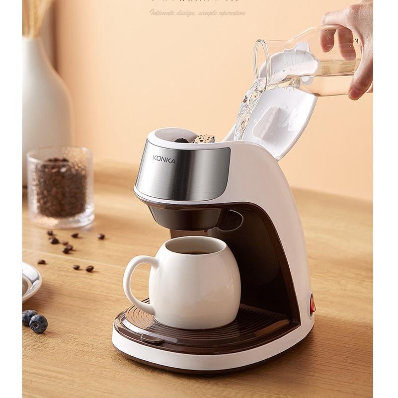 Máy Pha Cà Phê Mini Tự Động Đa Năng KONKA, Dùng Pha Trà, caphe,coffee, Dung Tích 0.3L, BH 18 tháng