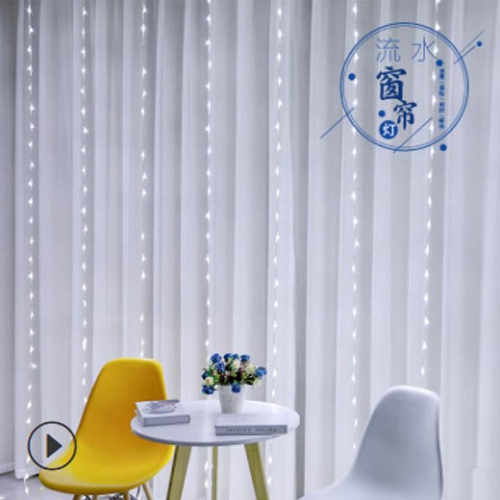 Đèn led rèm hiệu ứng mưa rơi, nước chảy, và nhiều chế độ nháy hoặc dừng