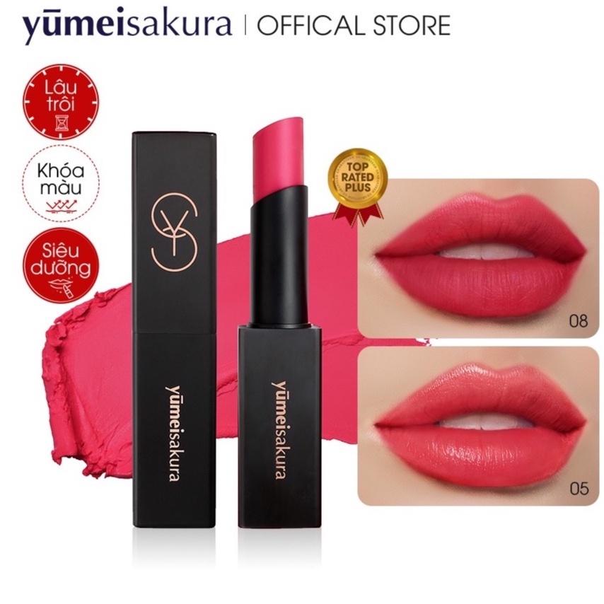 Son Lì Mịn Yumeisakura Matte Revolution Siêu Dưỡng màu Hồng Nguyên Bản YMS08 3.5gr