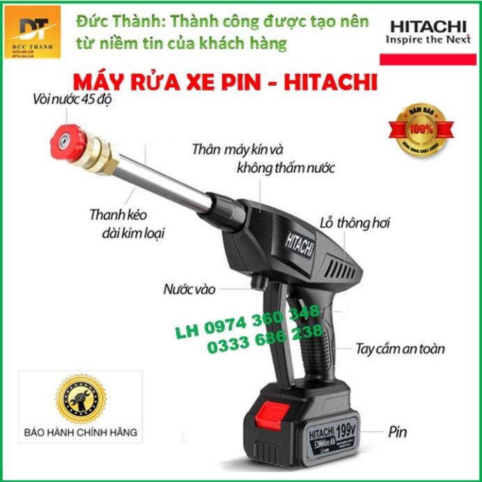 Máy Rửa Xe Pin 199V, Rửa Xe-Phun Cây Cảnh