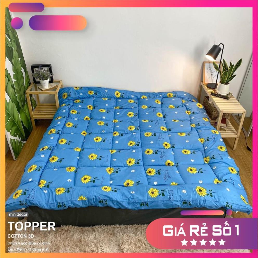 Tấm bảo vệ đệm topper 10cm có dây chun góc mềm mại mát mịn