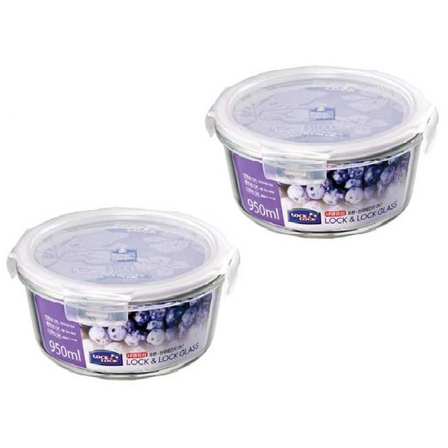 Bộ 2 Hộp Thủy Tinh Lock & Lock Dung Tích 950ml