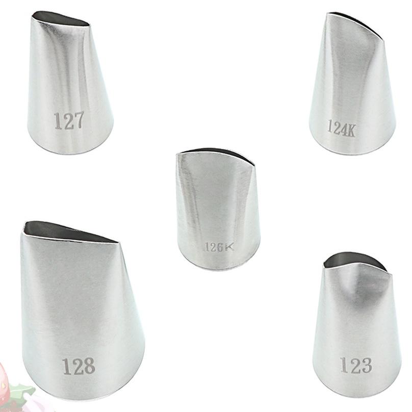 Đui Bắt Kem Hoa Hồng Combo Bộ Set 5 Đầu 123 124K 126K 127 128 Tạo Hình Dụng Cụ Làm Bánh Kem Sinh Nhật