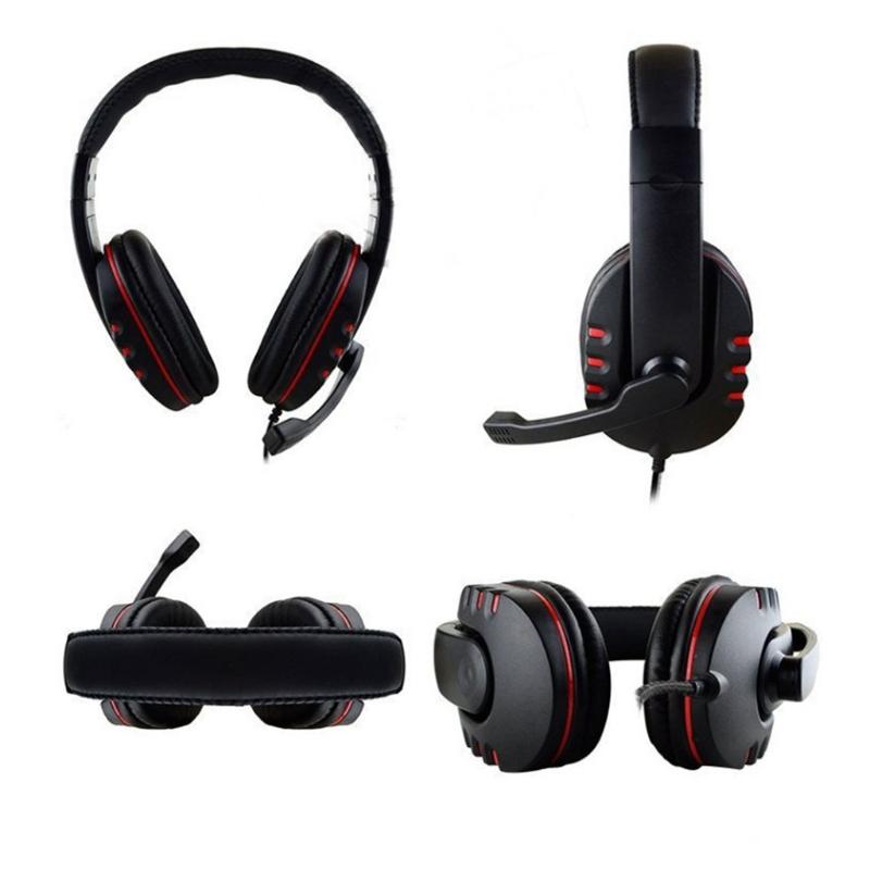Chất Lượng Tốt Trên Tai Tai Nghe Game Thủ Stereo Bass Sâu Tai Nghe Chơi Game Chụp Tai Kèm Micro Cho Máy Tính Máy Tính Laptop Notebook