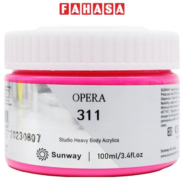 Tuýp Màu Vẽ Acrylic 100 ml - Sunway No.311 - Opera