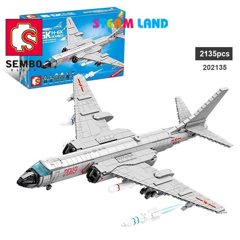 Đồ Chơi Lắp Ráp Máy Bay Ném Bom H-6K- SEMBO 202135