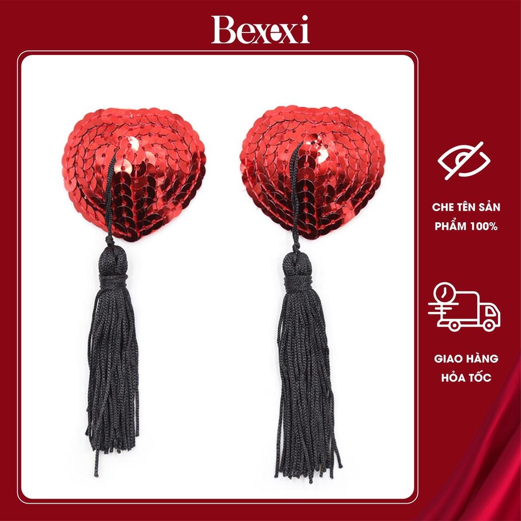 Miếng Dán Ngực Trái Tim Tua Rua - P1006