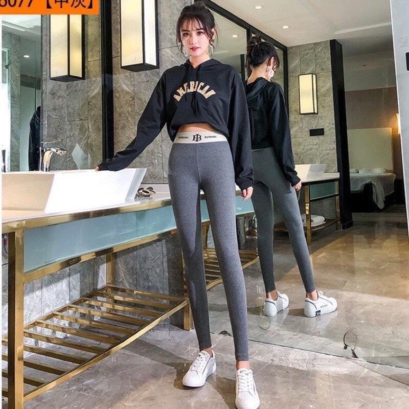 Quần lót lông nữ cạp cao len tăm dày dặn loại 1 hàng QC_ Quần legging lót lông co giãn siêu ấm KK21