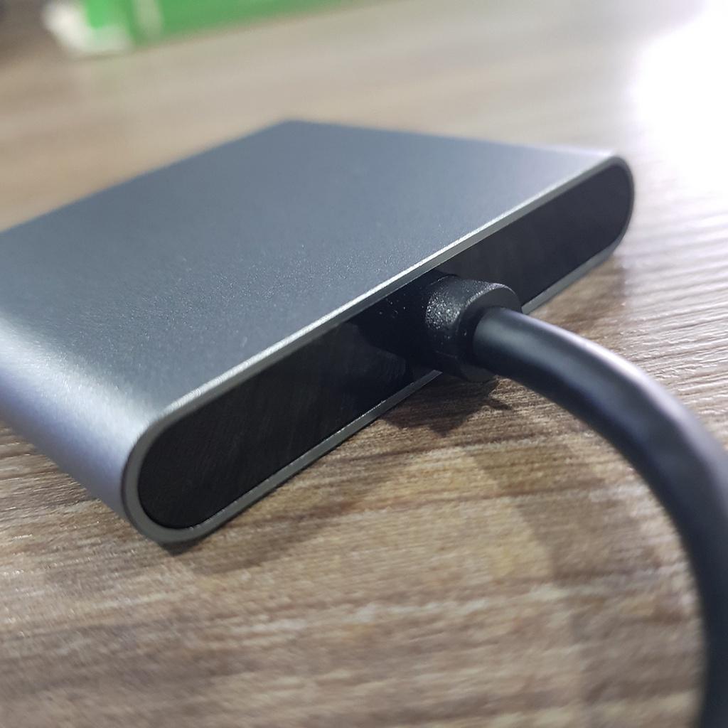 Hub usb type-c (Thunderbolt 3) ra HDMI, VGA, Ethernet, PD hỗ trợ laptop Thunderbolt 4, M1, XPS - Hồ Phạm