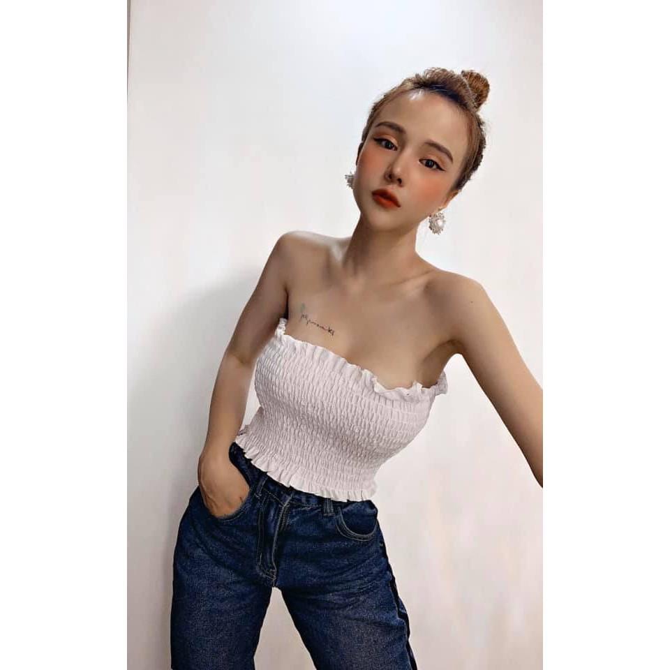 Áo ống croptop Basic JOY BABE áo quây nữ sexy, chất voan mềm mịn tôn da,crop top sexy form ôm CROQ 2