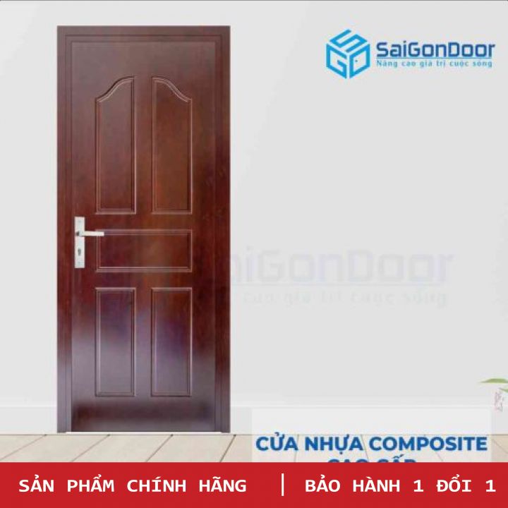 Bộ Cửa Nhựa Composite Lx03-02 (Gồm: Khung, Cánh) Cao Cấp -  SAIGONDOOR