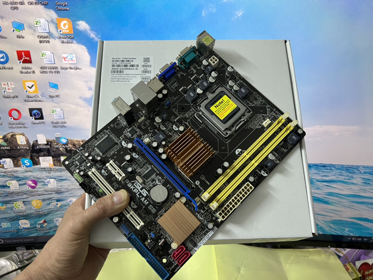 Bo Mạch Chủ (Mainboard) Asus G31/Ram DDR2 - HÀNG CHÍNH HÃNG