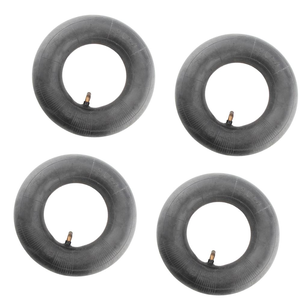 4 Pieces 2.50 X 4 INNER TUBE FOR FRONT/REAR TIRE STEM FOR 2.50-4 TUBE
