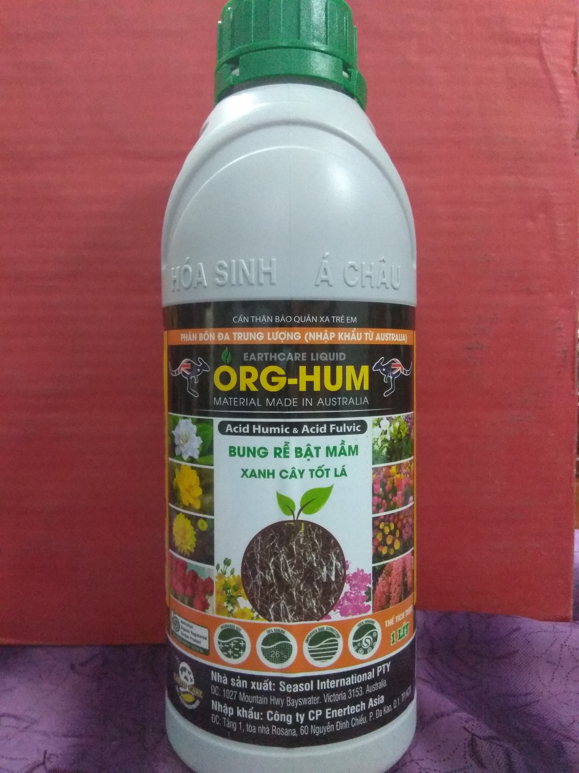 Phân bón lá đa trung lượng ORG-HUM bung rễ bật mầm - chai 1 lít