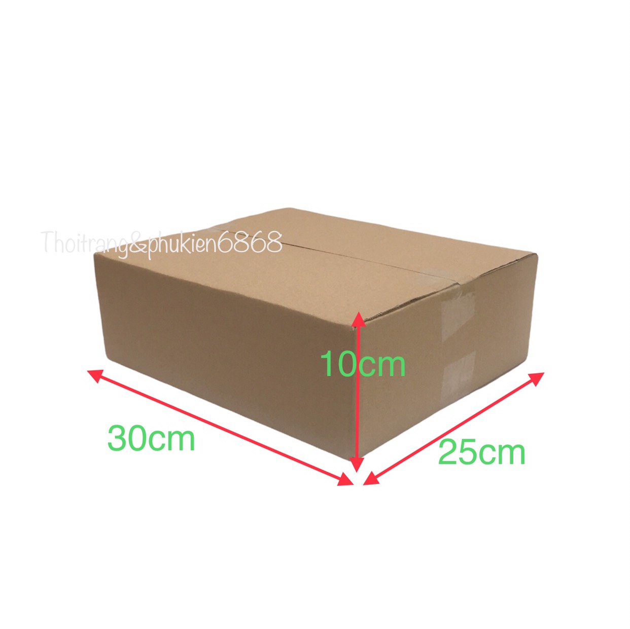 30x25x10 Combo10 hộp carton đóng hàng cỡ vừa, size 30*25*10