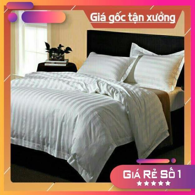 Vỏ gối (Áo Gối )Cotton Trắng Sọc 40×60cm.50×70cm.35×105cm