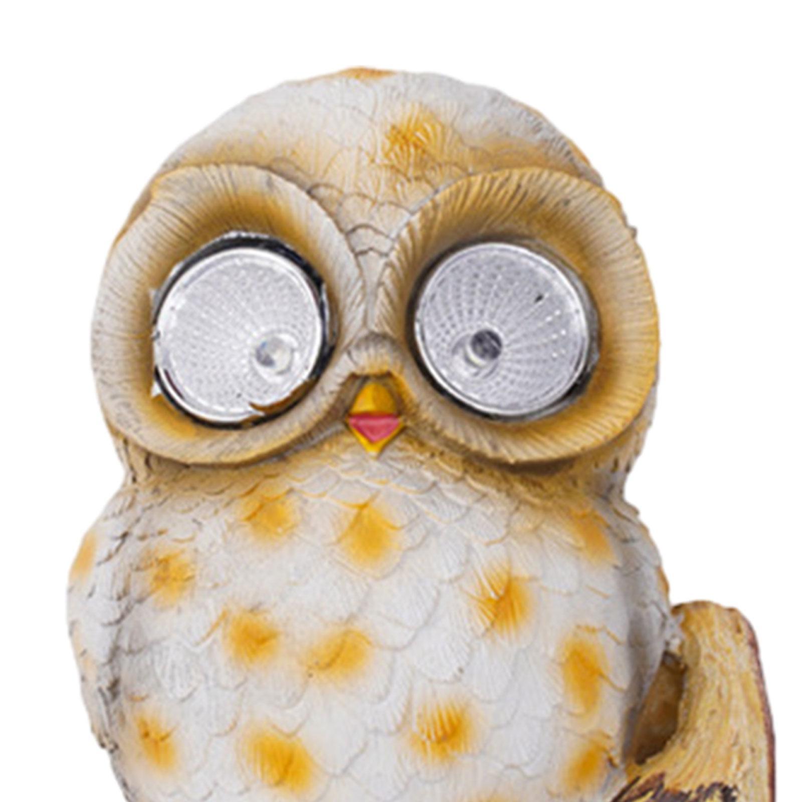 Owl Solar Lights Simulation Animals Solar Lights Lamp Landscape Lights LED Owl Shaped Waterproof Light for Yard Pathway Porch
