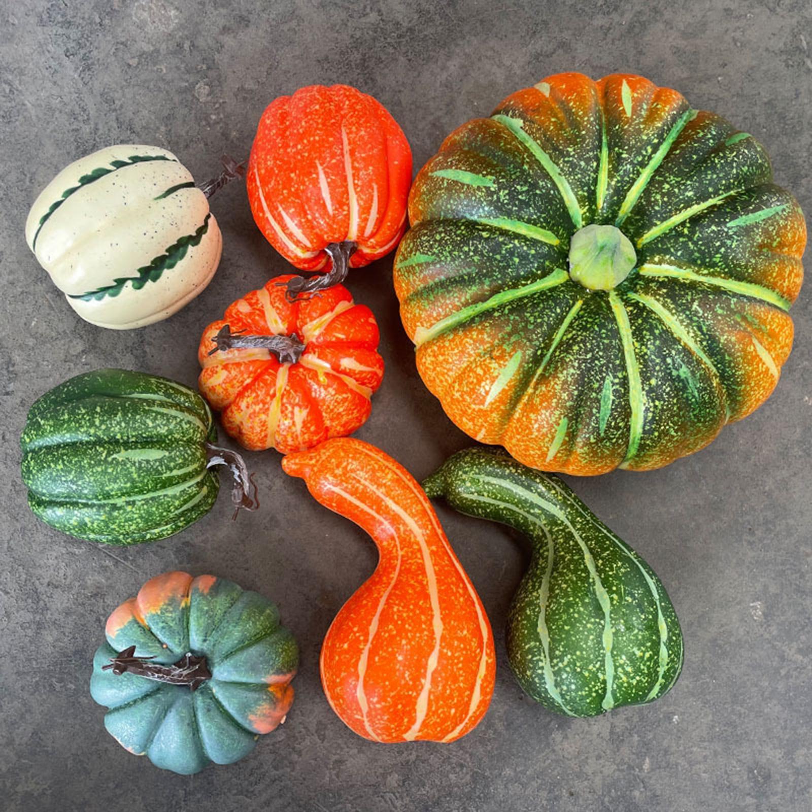 Artificial Pumpkin Foam Pumpkin for Mantel Thanksgiving Tabletop Centerpiece