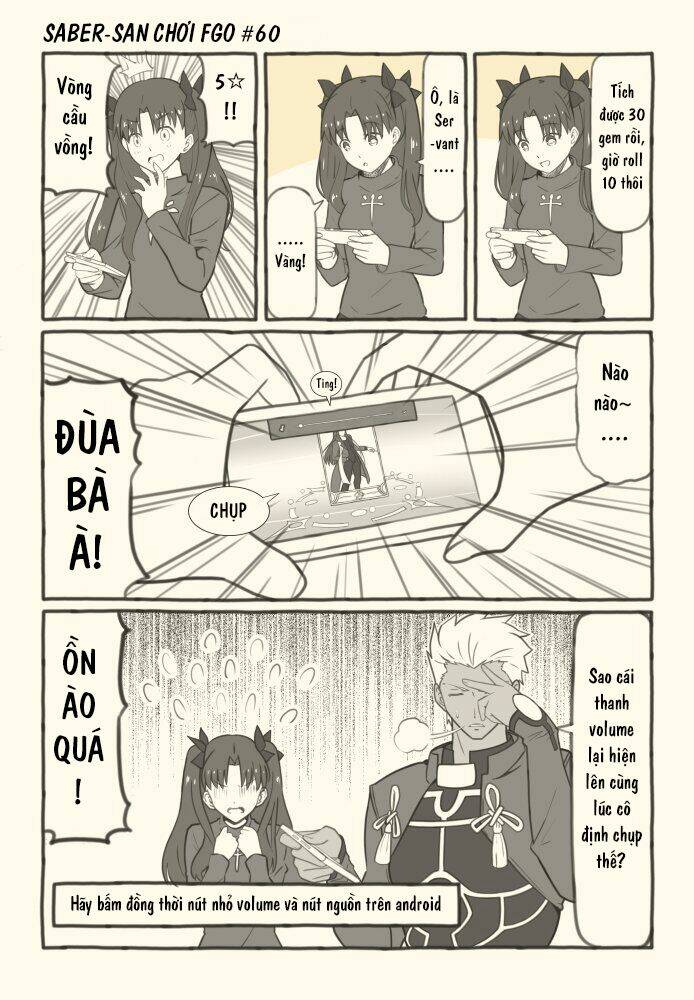 saber-san chơi fgo! chapter 51 12