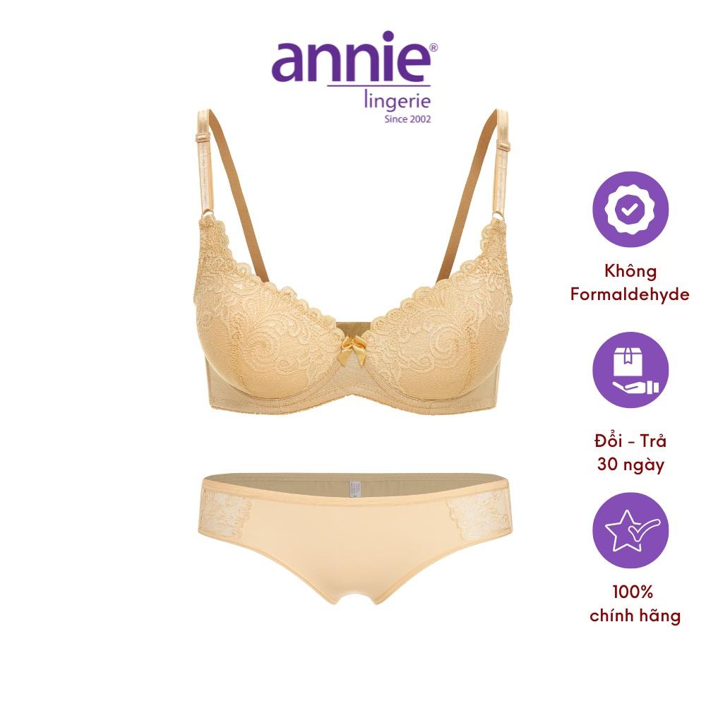 Bộ đồ lót Nữ Annie 8146 Đồng Bộ Chất Liệu Thun Lạnh Thấm Hút Tốt, Co Giãn 4 Chiều Mang Lại Cảm Giác Thoải Mái