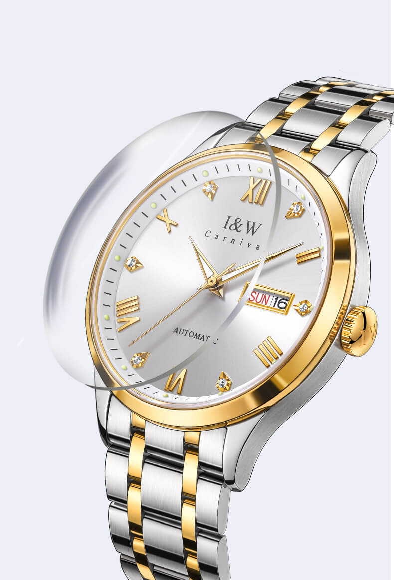 Đồng hồ nam chính hãng IW CARNIVAL IW679G-1 Kính sapphire ,chống xước ,Chống nước 30m ,Bảo hành 24 tháng,Máy cơ (Automatic),dây kim loại thép không gỉ 316L, thiết kế đơn giản dễ đeo