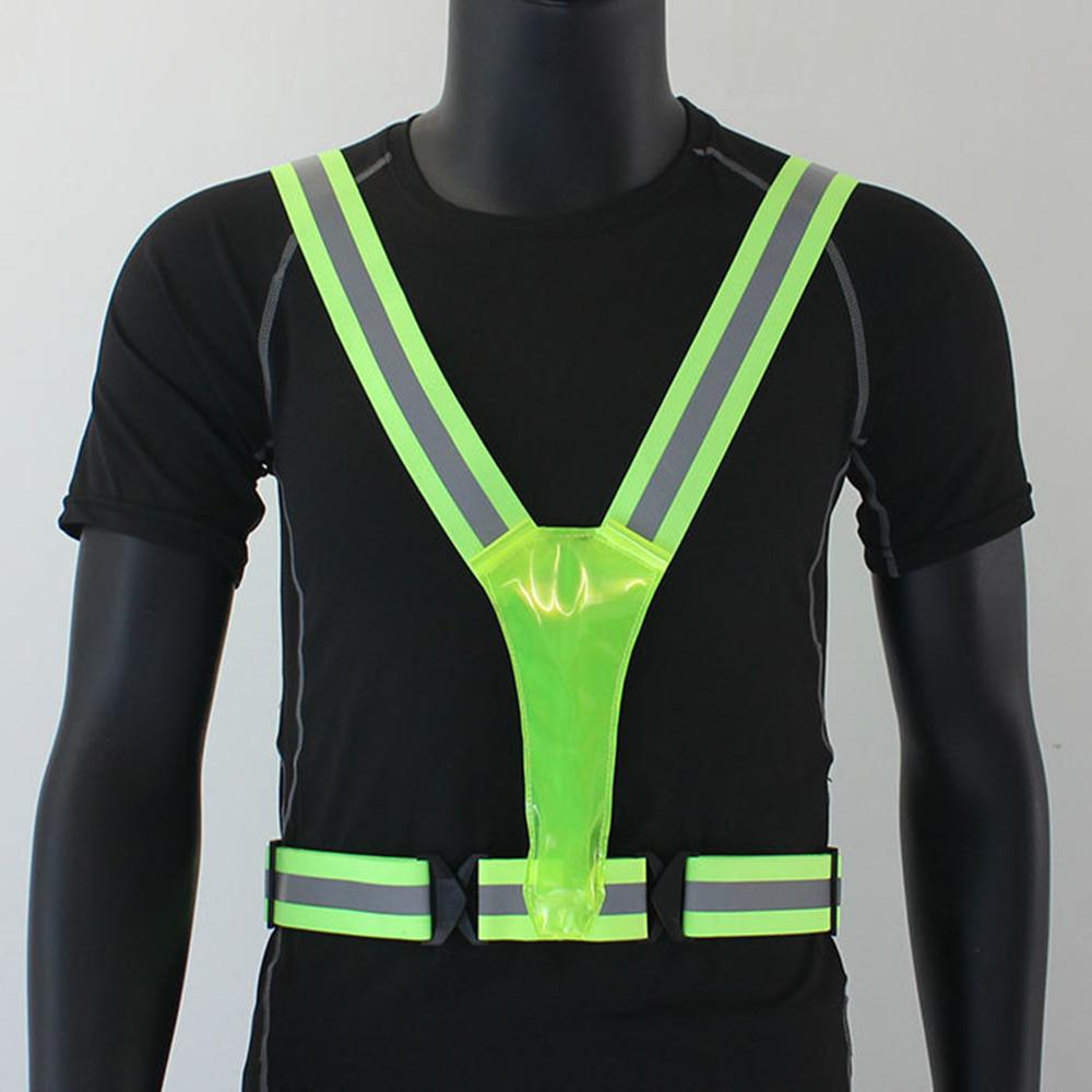 LED Reflective Vest USB Rechargeable LED Light Up Vest High Visibility Adjustable Running Vest Safety Night Running Gear