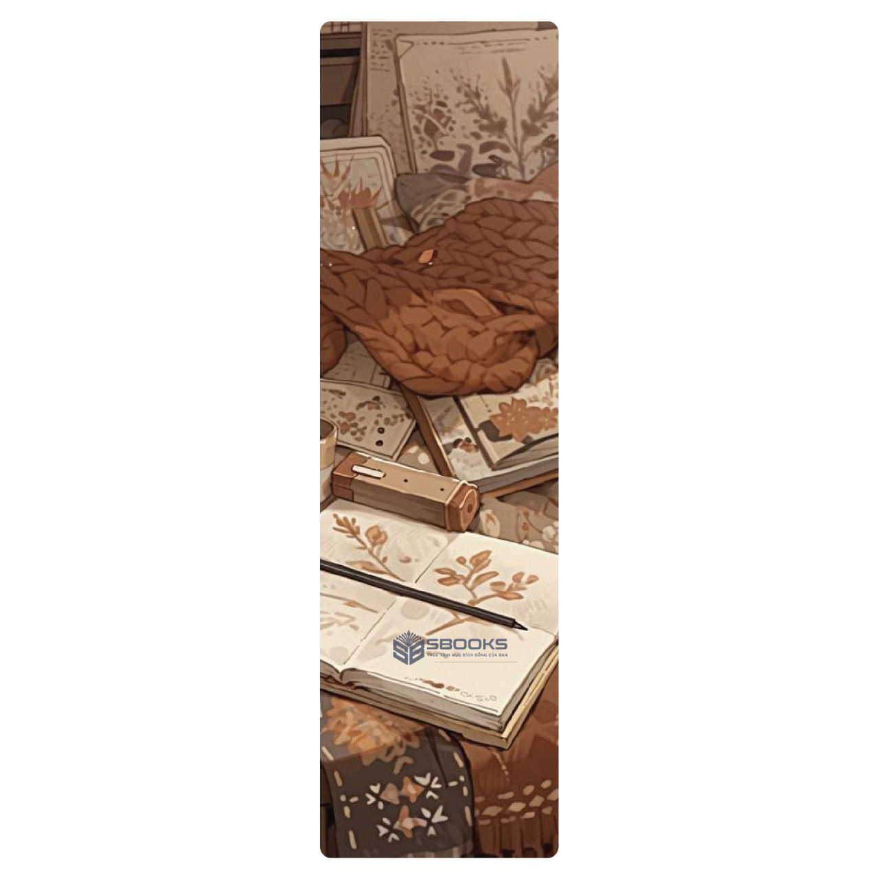 5 Cái Bookmark Kẹp Sách, Dấu Trang Hoạ Tiết Quán Cafe Mùa Hè  - SBOOKS