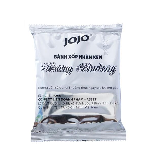 BÁNH XỐP ỐNG JOJO NHÂN BLUEBERRY 150G x 6 HỘP